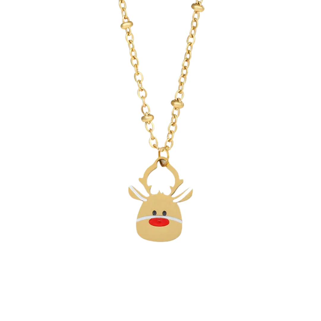 Reno Rudolph Navideño Dorado