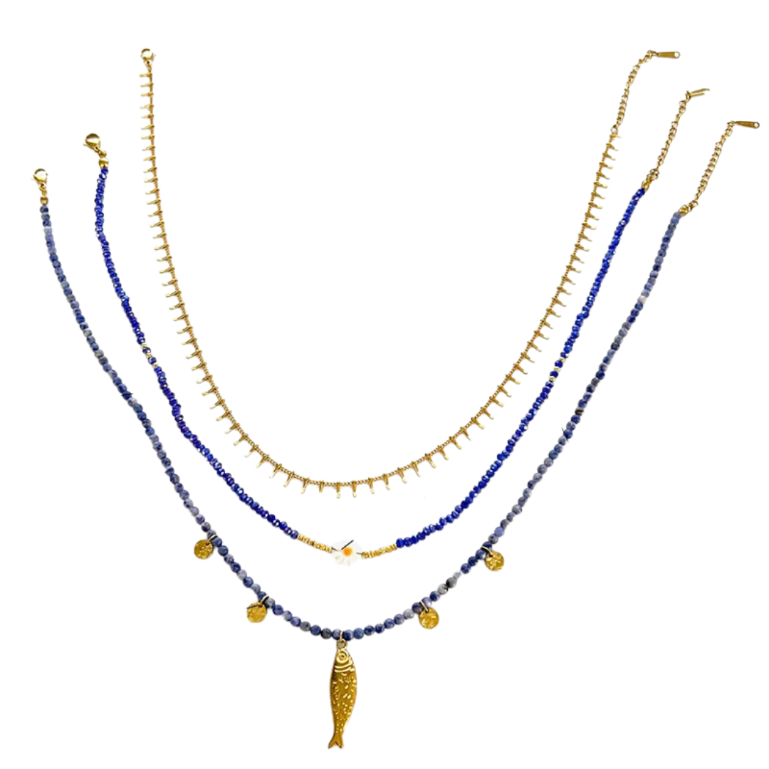 Layering Azul con Pez