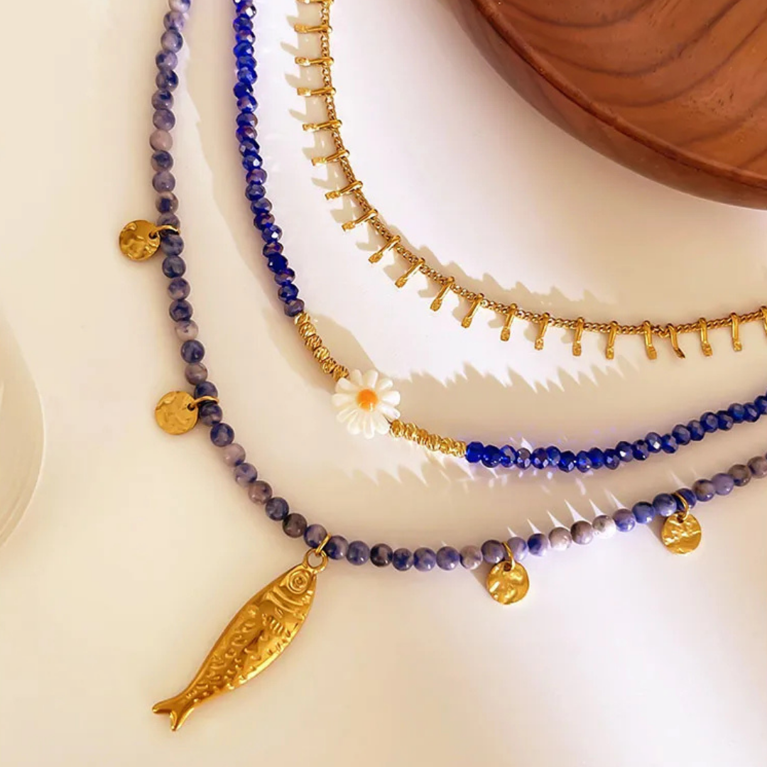 Layering Azul con Pez