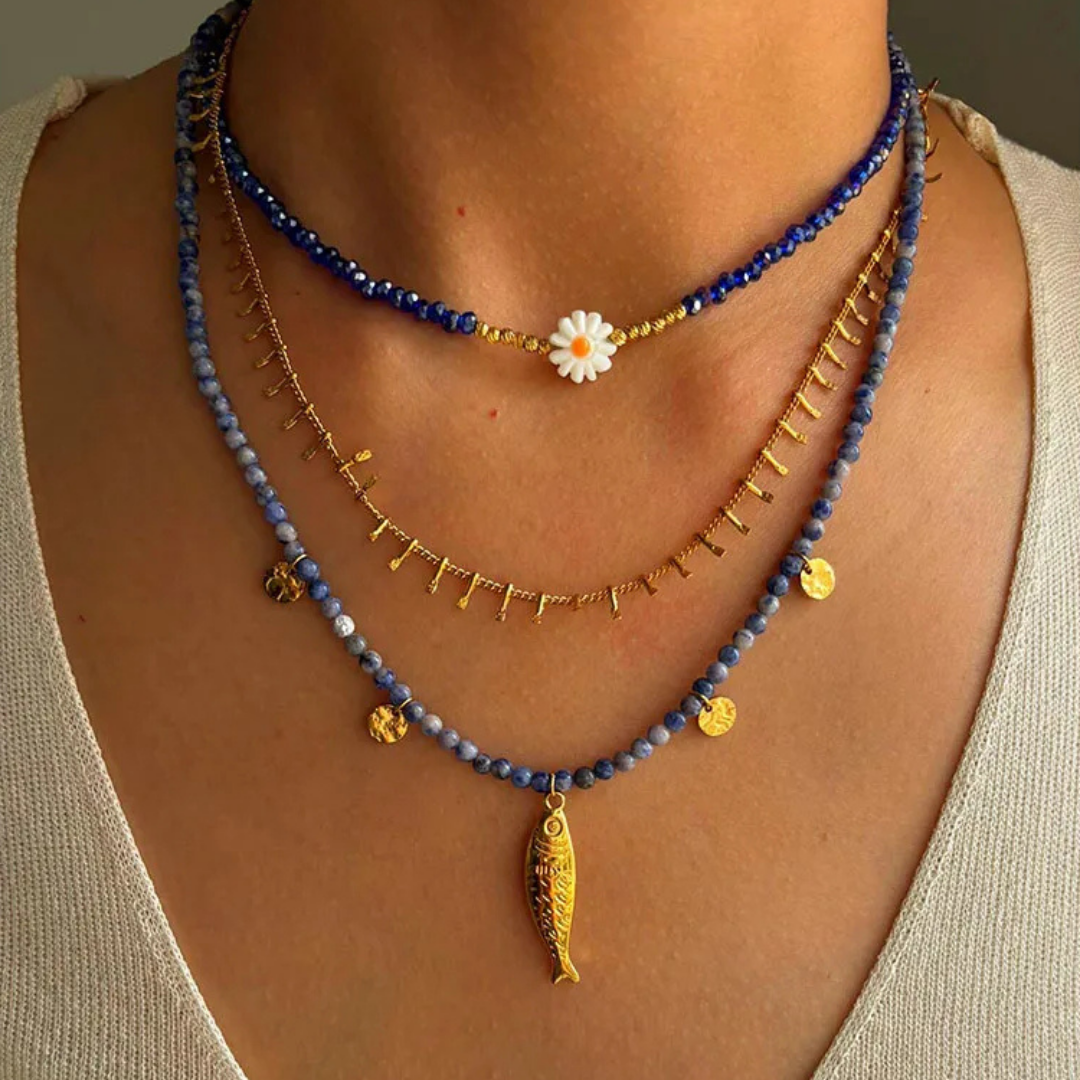Layering Azul con Pez