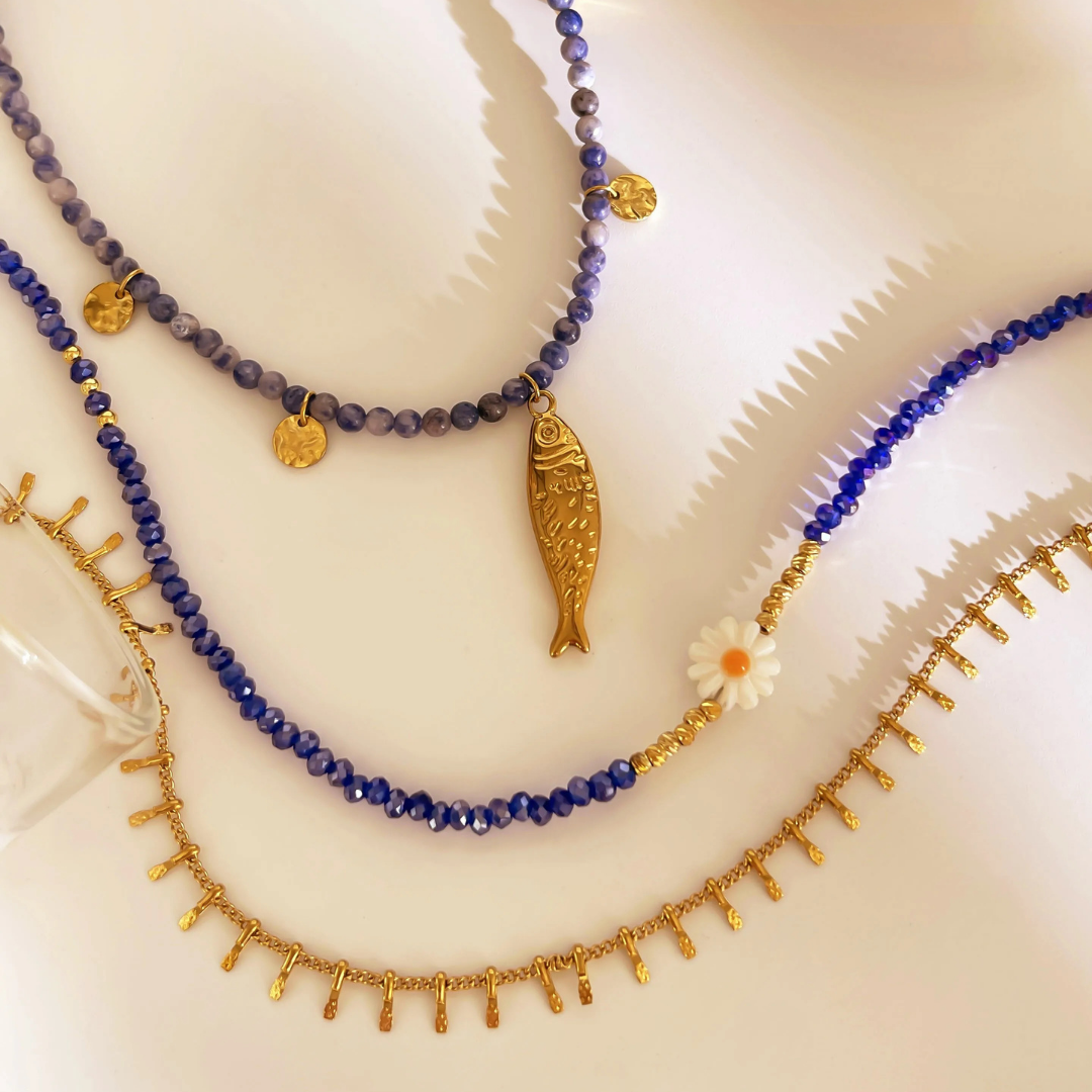 Layering Azul con Pez
