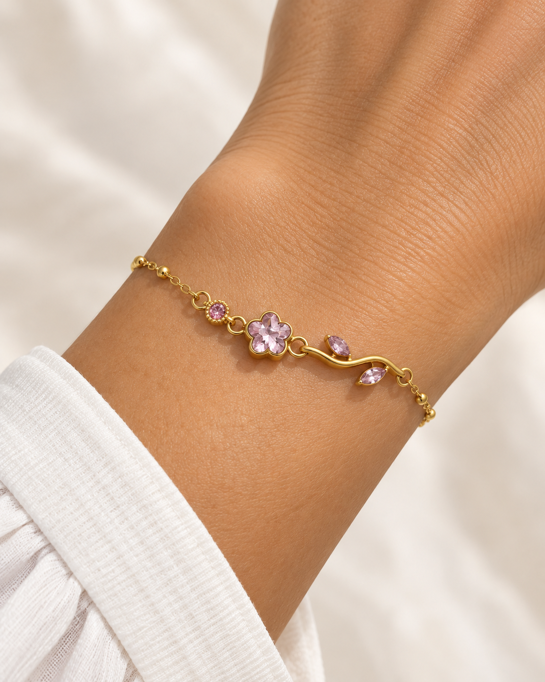 Pulsera Rosa Rosada