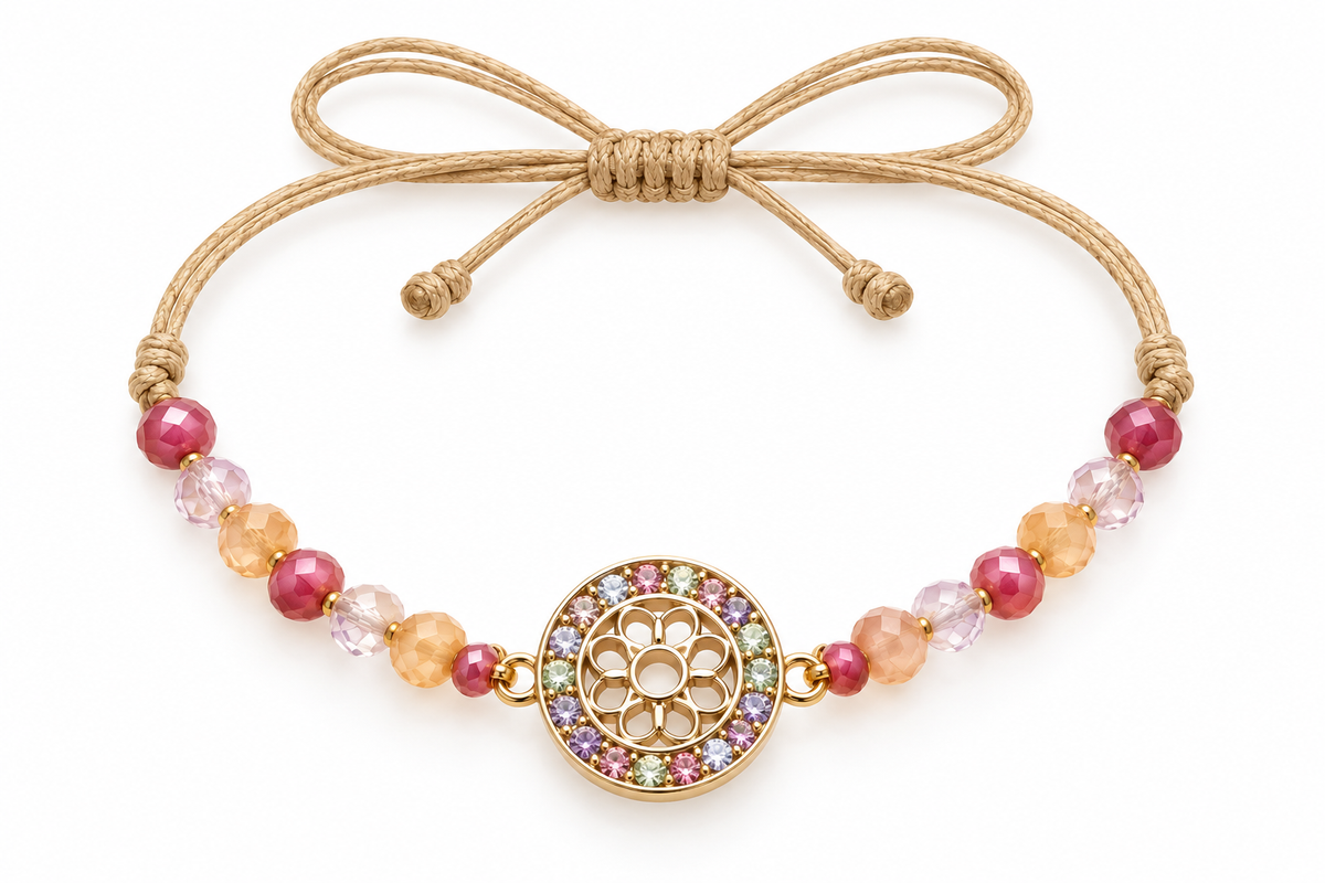 Pulsera Mandala Rosada