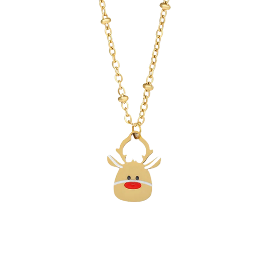 Reno Rudolph Navideño Dorado
