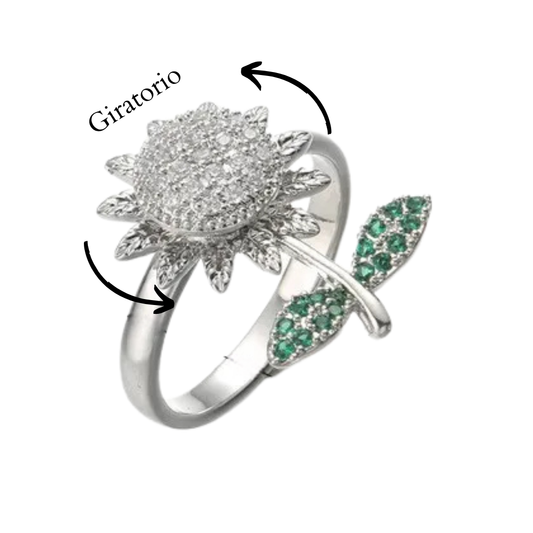 Sortija Flor Giratoria