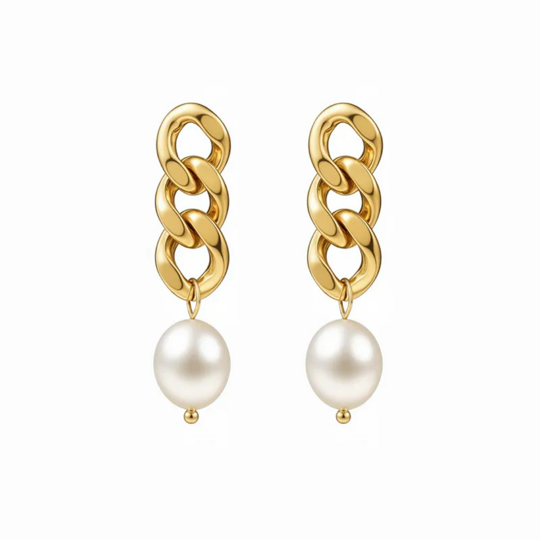 Aretes Perla Elegante