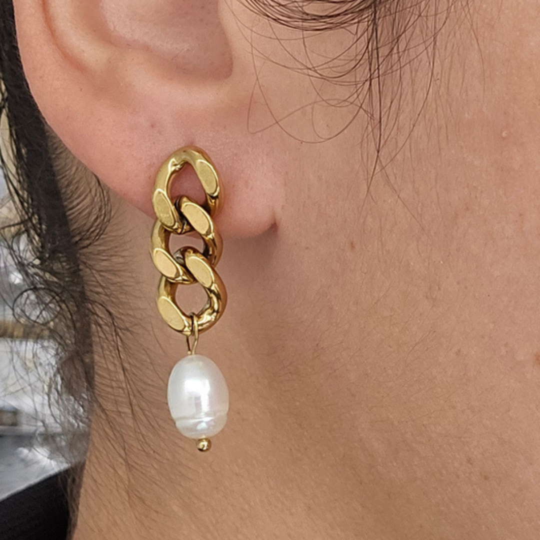 Aretes Perla Elegante