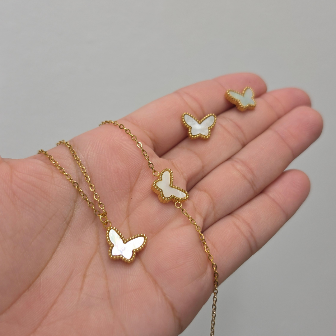 Set Mariposa Nácar