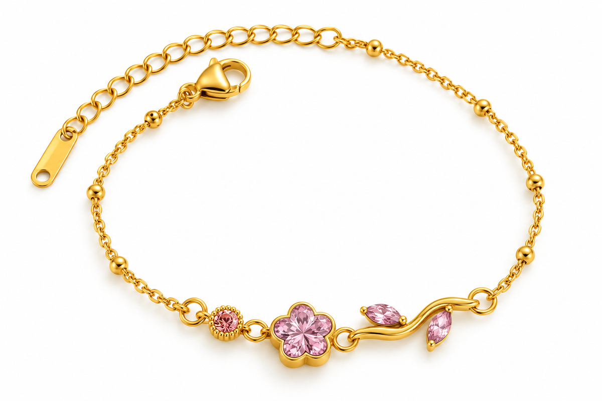 Pulsera Rosa Rosada