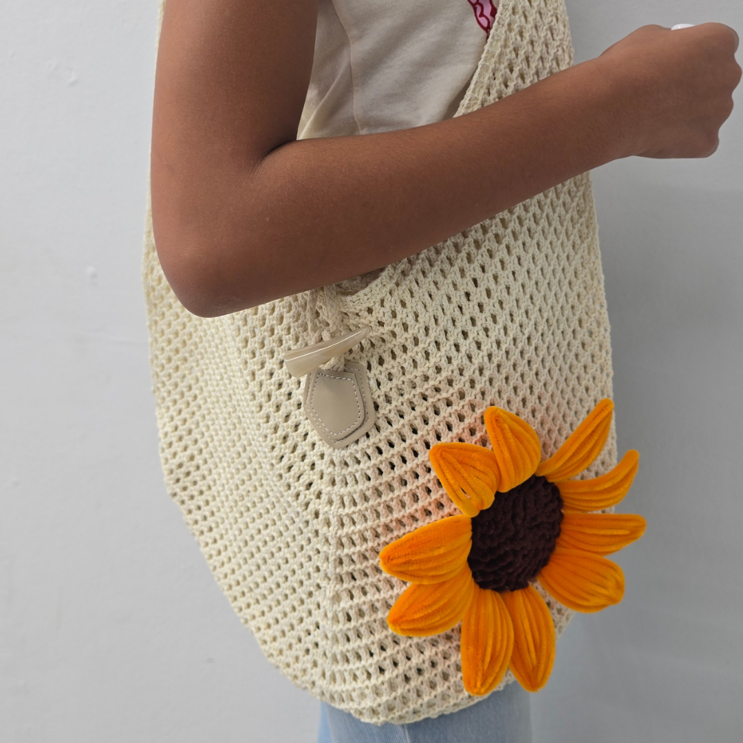 Bolsa Tejida Girasol