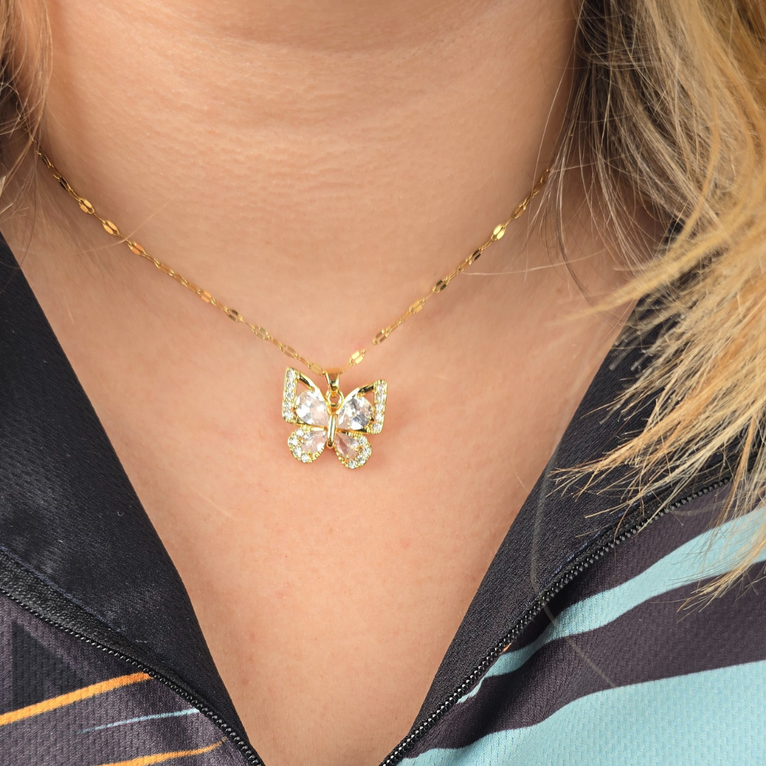 Mariposa grande oro