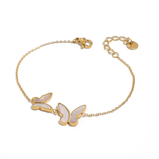 Mariposas blancas (Pulsera)