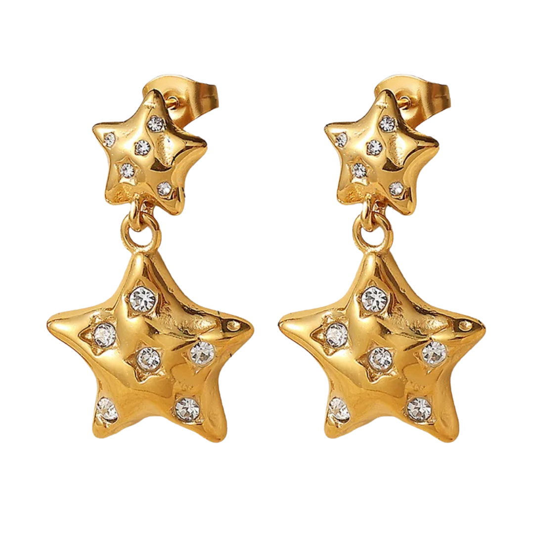 Aretes Estrella Brillante