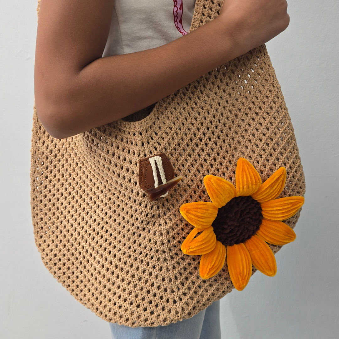 Bolsa Tejida Girasol