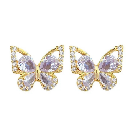 Aretes Mariposa grande oro