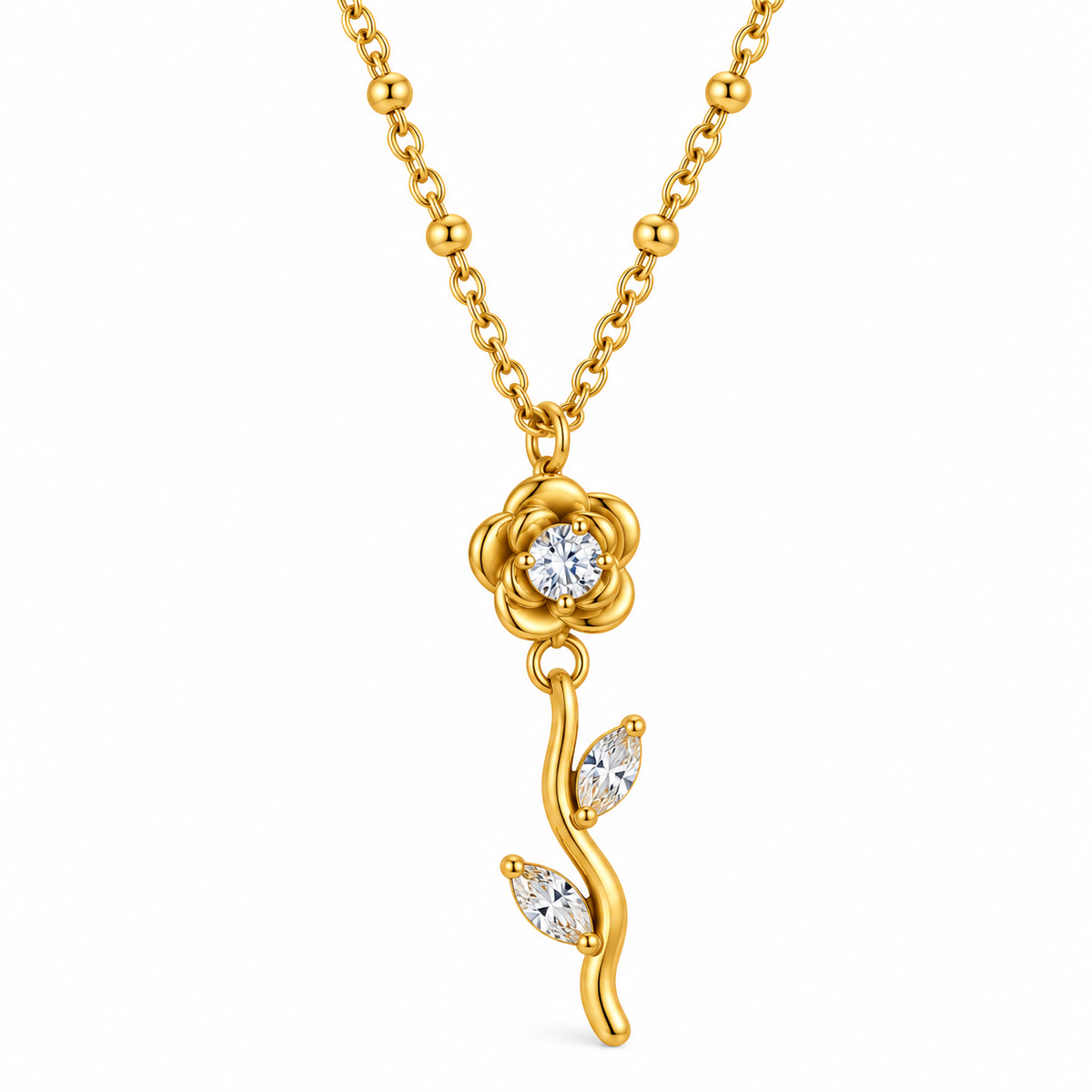 Collar Rosa Blanca