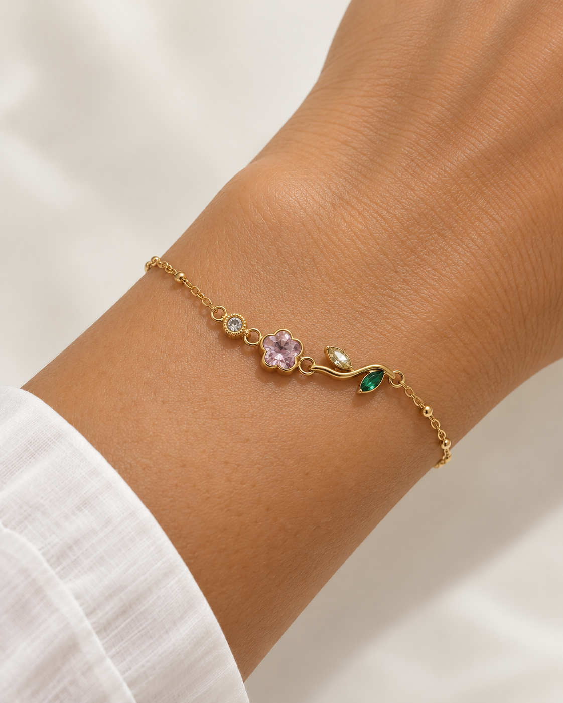 Pulsera Rosa Colorida