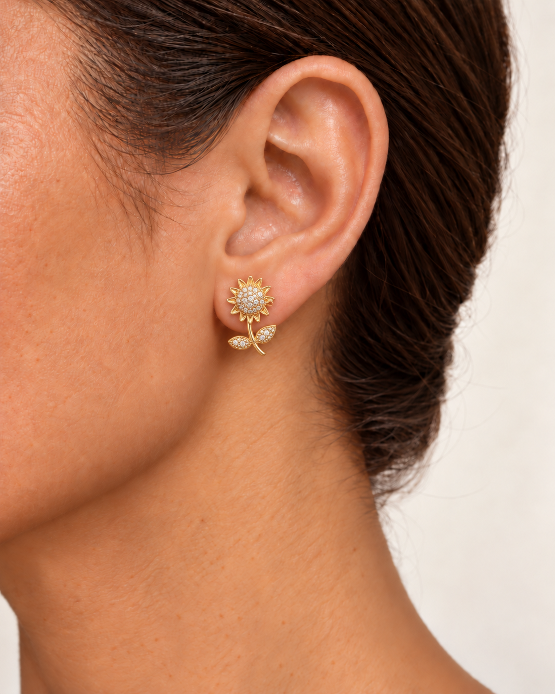 Aretes girasol