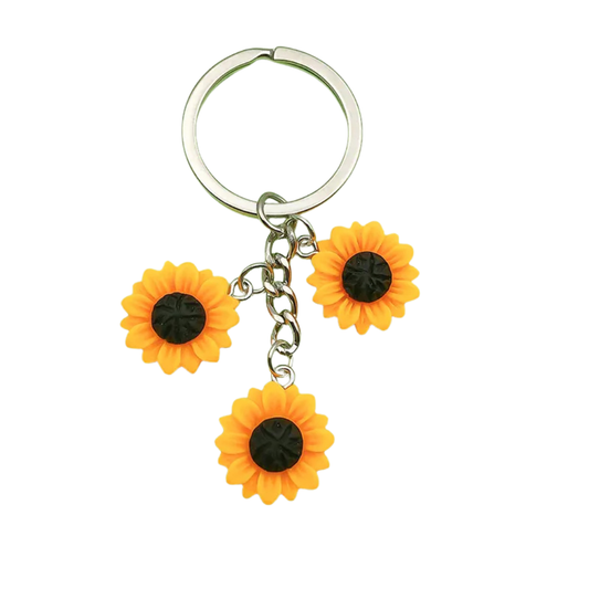 Llavero Triple Girasol