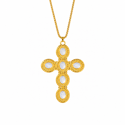 Cruz Elegancia Blanca grande