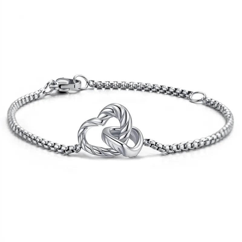 Pulsera Corazones Entrelazados