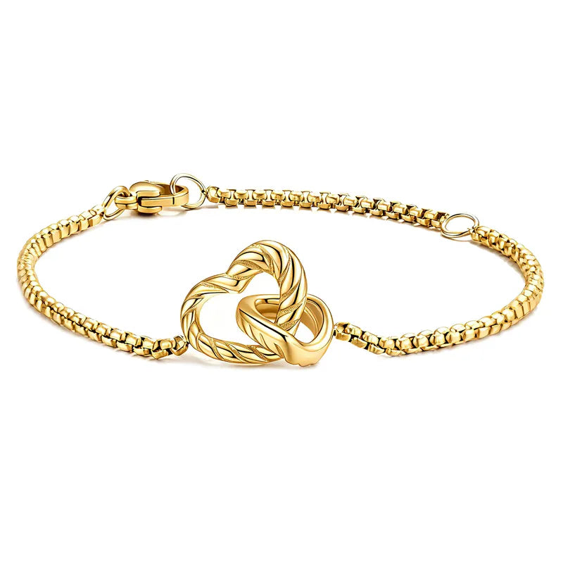 Pulsera Corazones Entrelazados