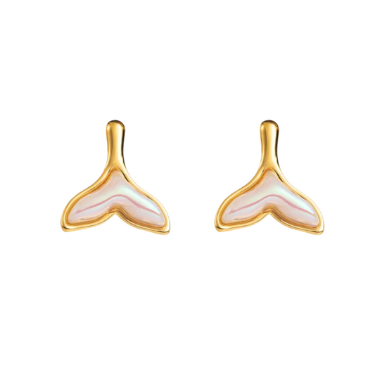 Aretes Cola de Sirena Nacar