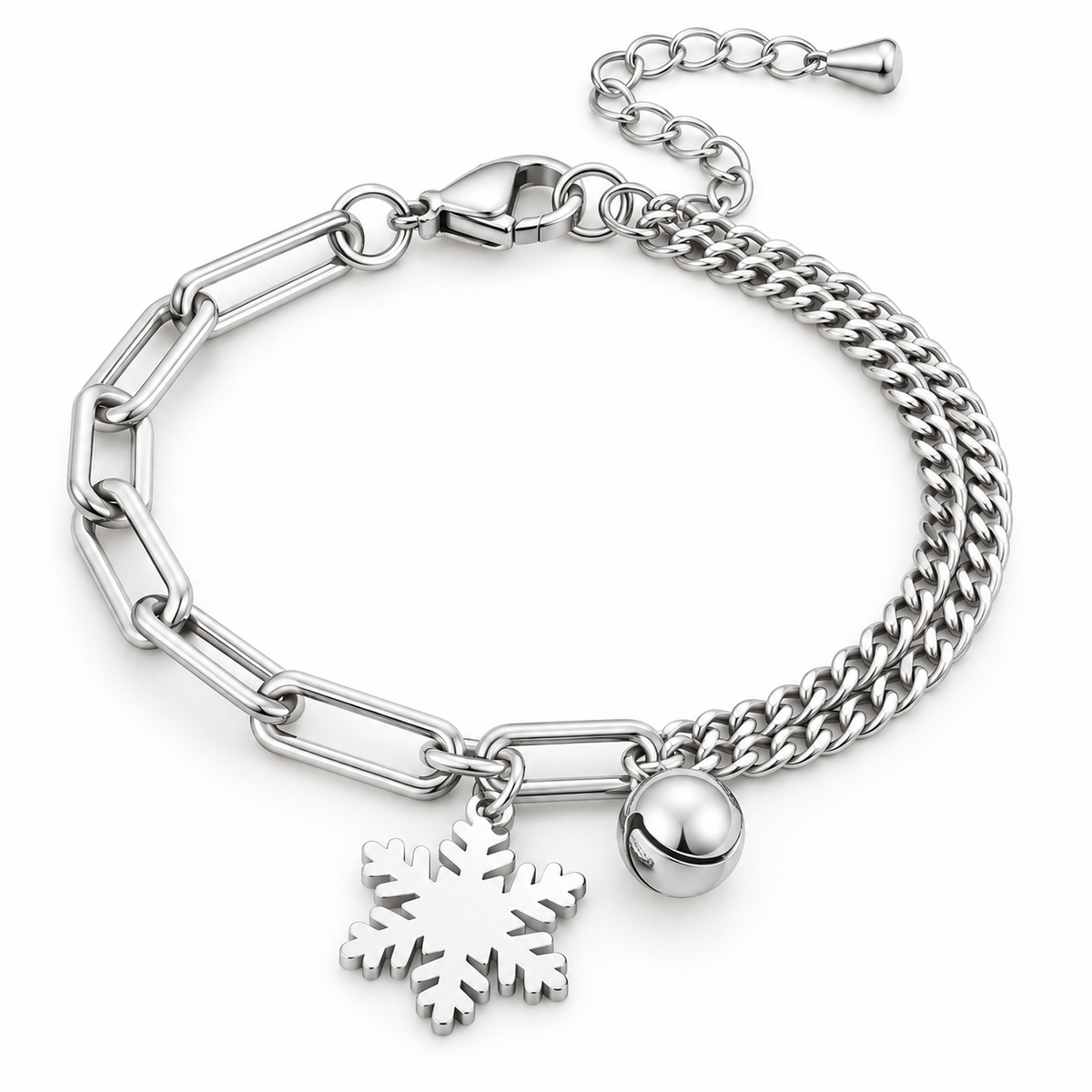Pulsera Encanto de Invierno Plateada