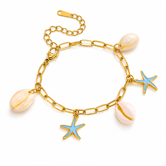 Pulsera Estrellas de Mar y Conchas