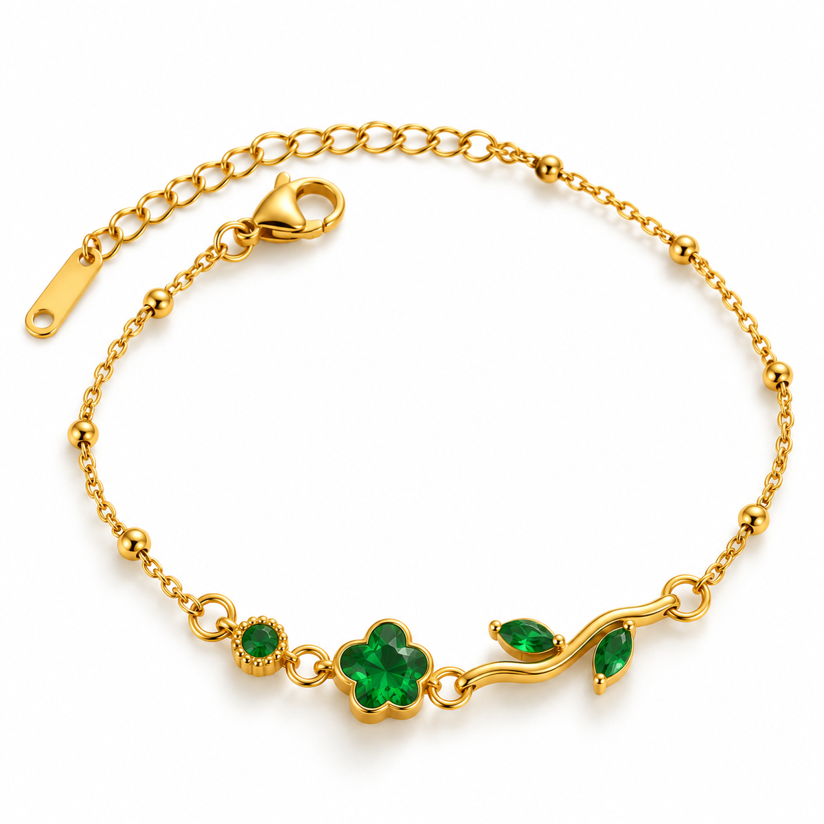 Pulsera Rosa Esmeralda