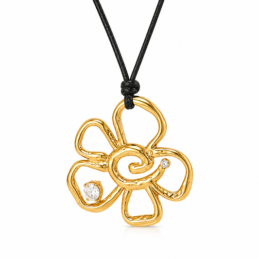 Collar Flor Golden Boho